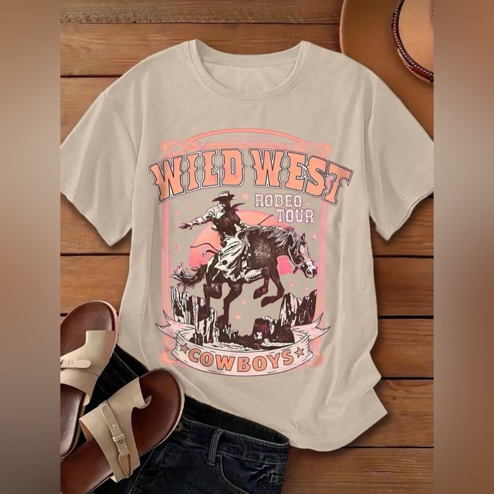 western graphic tee